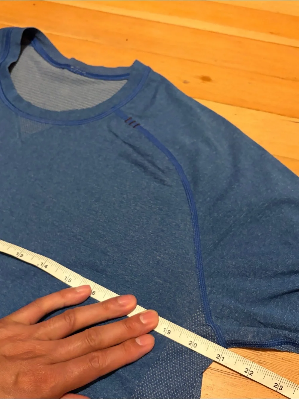 Lululemon Metal Vent Tech Shirt bright Blue gym Performance long sleeve